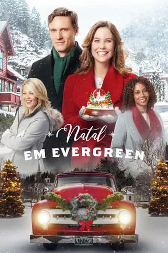 Pôster de Natal em Evergreen